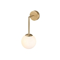 Faro bath luminaire GALA G9 IP44, gold, satined 