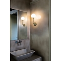 Faro bath luminaire GALA G9 IP44, gold, satined 
