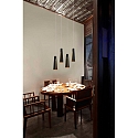 Faro pendant luminaire PLUMA switchable IP20, black matt 