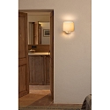 Faro wall luminaire CONGA E27 IP20, white matt 