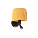 wall luminaire SAMBA E27 IP20, yellow, black matt 