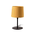 table lamp SAMBA E27 IP20, yellow, black matt 