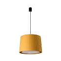 pendant luminaire SAMBA E27 IP20, yellow, black matt 