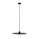 pendant luminaire PLAT E27 IP20, black matt 
