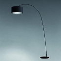 Faro floor lamp PAPUA E27 IP20, black matt 