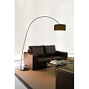 Faro floor lamp PAPUA E27 IP20, black matt 