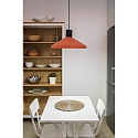 Faro pendant luminaire KOMBO E27 IP20, black matt, terracotta 