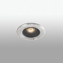 Faro downlight GEISER 130 / GU10 round, adjustable GU10 IP67, stainless steel, satined dimmable