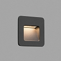wall recessed luminaire NASE SQ down, square, switchable IP44