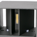 outdoor wall luminaire OLAN 2 flames LED IP65, dark grey 