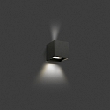 outdoor wall luminaire OLAN 2 flames LED IP65, dark grey 