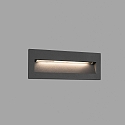 wall recessed luminaire NAT down, square, switchable IP65