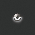 Faro floor recessed luminaire KANE 1 1-fold, round IP67, stainless steel, satined 