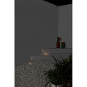Faro floor recessed luminaire KANE 3 3-fold, round IP67, stainless steel, satined 