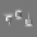 Faro outdoor wall luminaire SUNSET 2 flames LED IP54, white matt 