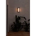 Faro wall luminaire MOL E27 IP44, dark grey 