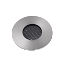 Faro floor recessed luminaire GRUND 80 (INCL HONEYCOMB) 350MA round, rigid, passable IP67, stainless steel, satined dimmable