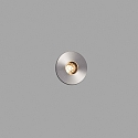 floor recessed luminaire GRUND 37 (INCL HONEYCOMB) 700MA round, rigid, passable IP67, stainless steel, satined dimmable