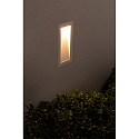 Faro wall recessed luminaire SOUN 105 down, square, indirect IP65, white matt 