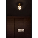 Faro wall and ceiling luminaire MAUREN E27 IP44, brass 