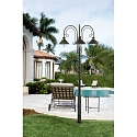 Faro outdoor floor lamp N�UTICA 3 flames E27 IP33, rust brown 