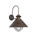 wall luminaire NAUTICA E27 IP33, rust brown 