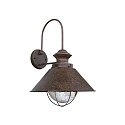 wall luminaire NAUTICA E27 IP33, rust brown 