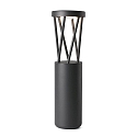bollard lamp TWIST LED IP65, dark grey 