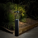 Faro bollard lamp TWIST LED IP65, dark grey 