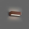 Faro outdoor wall luminaire TAKUA LED IP65, rust brown 