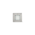 floor recessed luminaire LED 18 SQ HIGH POWER rigid, square IP67, stainless steel, satined 