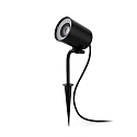Faro outdoor wall luminaire FLOW GU10 IP65, black matt 