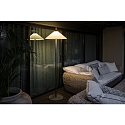Faro outdoor floor lamp SAIGON OUT E27 IP44, dark grey, white matt 
