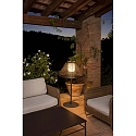 Faro outdoor floor lamp SAIGON E27 IP44, dark grey 