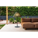Faro outdoor floor lamp SAIGON OUT E27 IP44, dark grey, olive green 