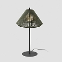 Faro outdoor floor lamp SAIGON OUT E27 IP44, dark grey, olive green 
