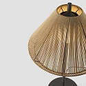 Faro outdoor floor lamp SAIGON OUT E27 IP44, dark grey, ochre yellow 