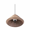 outdoor pendant luminaire SAIGON OUT E27 IP44, brown, dark grey 