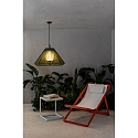 Faro outdoor pendant luminaire SAIGON OUT E27 IP44, dark grey, olive green 