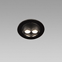 Faro floor recessed luminaire TRAS 4L / 13� / 700MA 4 flames, rigid, without frame IP67, black matt dimmable