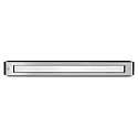 floor recessed luminaire FALLS 500 rigid, set back, with diffuser IP67, stainless steel, satined 