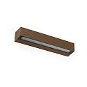 outdoor wall luminaire DORO 380 2 flames LED IP65, rust brown 