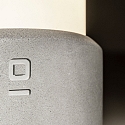 Faro bollard lamp BLOCK 700 E27 IP65, concrete grey 