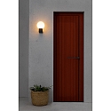 Faro wall luminaire MOON E27 IP44, dark grey 