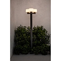 Faro outdoor floor lamp MUFFIN 3 flames E27 IP44, dark grey 