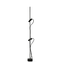 floor lamp CLAP 1266 2 flames LED IP65, black 