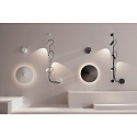 outdoor wall luminaire CLAP 3 flames LED IP65, white 