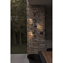outdoor wall luminaire CLAP 3 flames LED IP65, black 