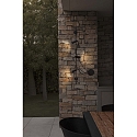 outdoor wall luminaire CLAP 3 flames LED IP65, black 