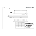 Frisch-Licht LED Surfaced /Pendant grid luminaire, direct, 26W, 3000K, 3400lm, IP20, UGR < 19, DALI dimmable, white